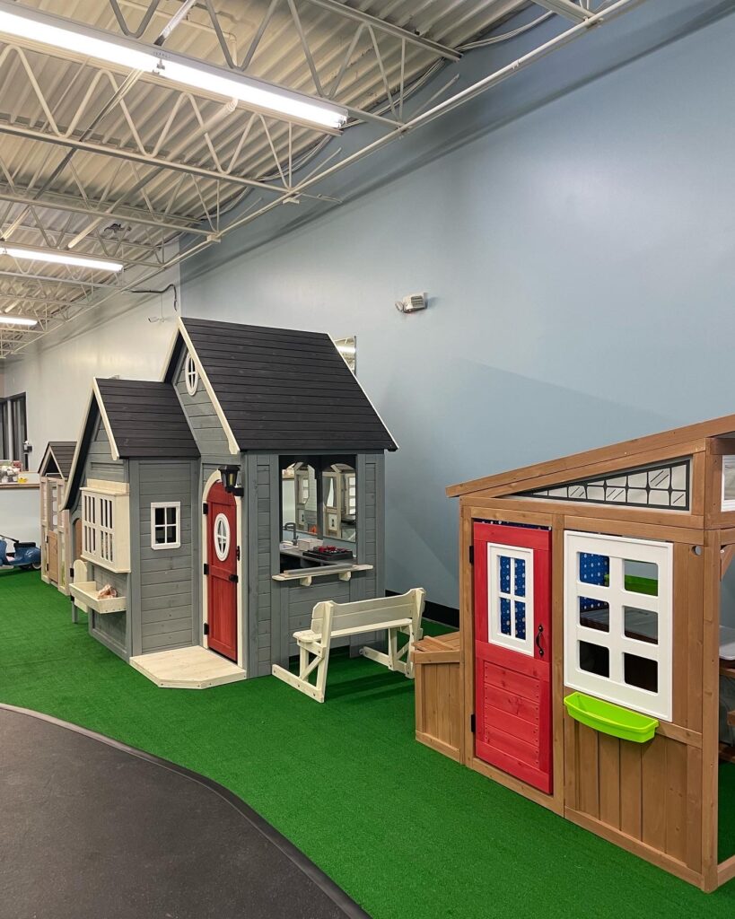 Kids' town indoor play space at Nugget Nation MKE